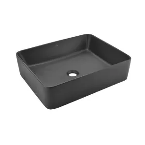 JAQUAR JDR THIN RIM TABLE TOP BASIN - BLACK MATT(JDS-BLM-25907N) (JDS-BLM-25907N) 1