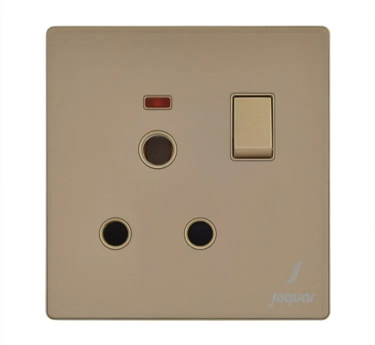 Jaquar One Gang 16A Switched Socket With Indicator