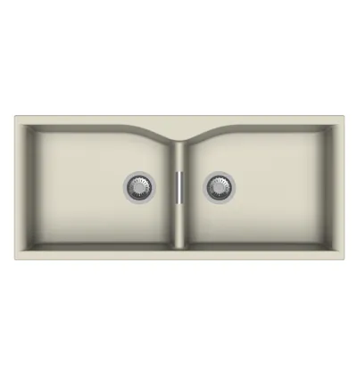 Carysil 4520 Largo Double Bowl quartz Kitchen Sink (45x20 inch)