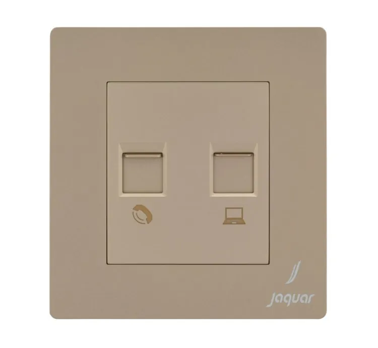 Jaquar  Telephone & Computer Socket