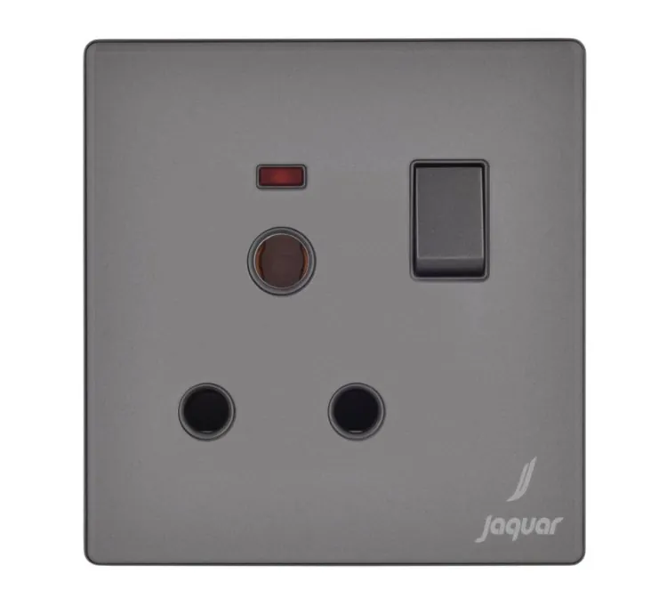 Jaquar One Gang 16A Switched Socket With Indicator