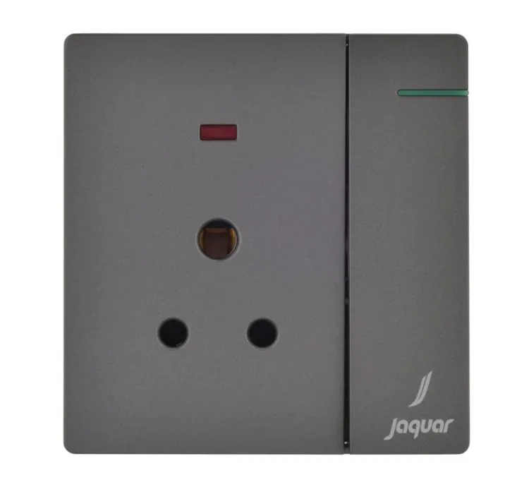 Jaquar 6A Three Pin Socket With Indicator And Big Switch