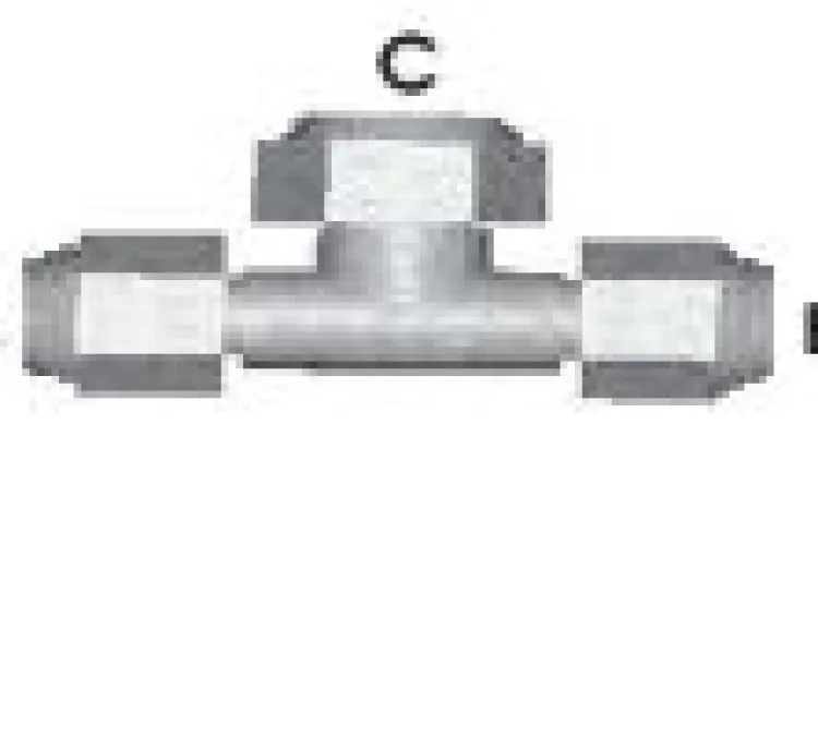 Composite Reducing Tee Brass