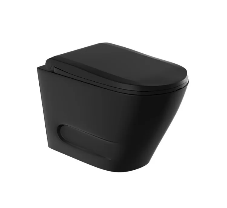 Jaquar Rimless Blind Installation Wall Hung WC - Black Matt (OPS-BLM-15953BIUFPM)