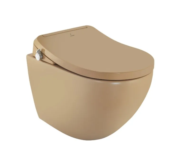 Jaquar Bidspa Rimless Blind Installation Wall Hung WC - Beige Matt (ITS-BEM-6953NBIPP)