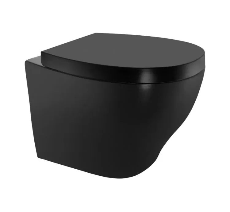 Jaquar Rimless, Blind Installation Wall Hung WC - Black Matt (ACS-BLM-87953NBIUF)