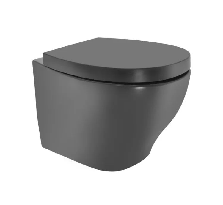 Jaquar Rimless, Blind Installation Wall Hung WC - Grey Matt (ACS-GRM-87953NBIUF)