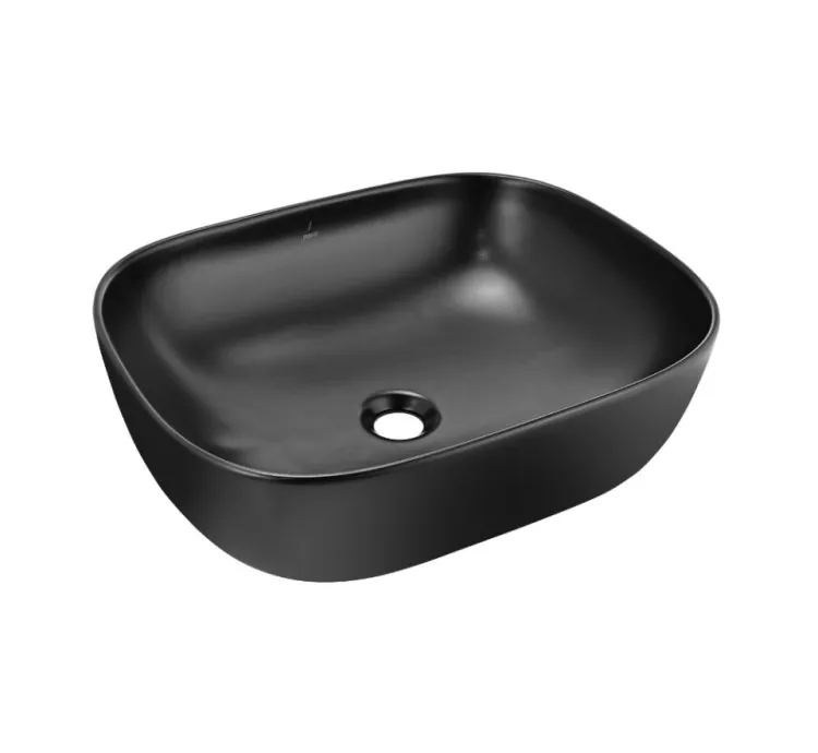 Jaquar Thin Rim Table Top Basin - Black Matt (JDS-BLM-25909)