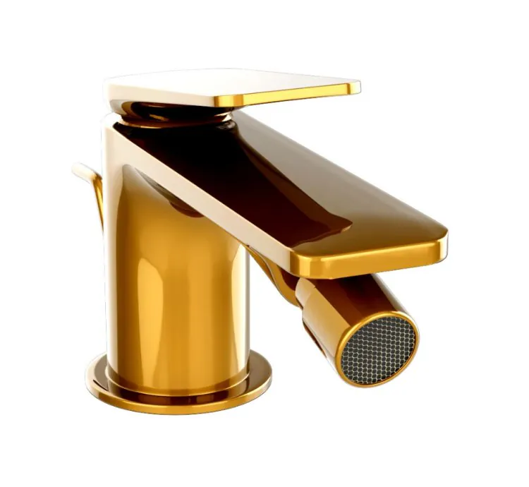 Jaquar Single Lever 1-Hole Bidet Mixer - Gold Bright PVD