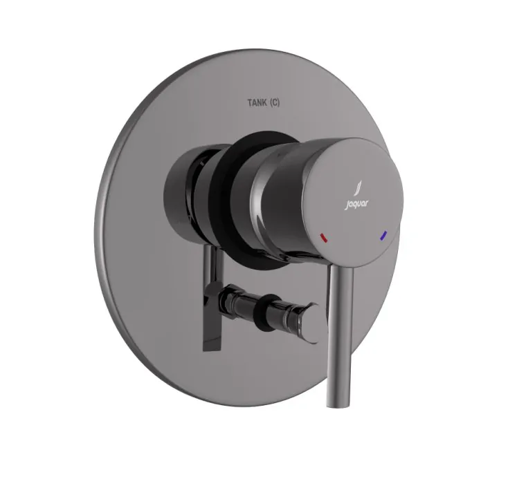 Jaquar 3-Inlet Single Lever Concealed Diverter - Black Chrome