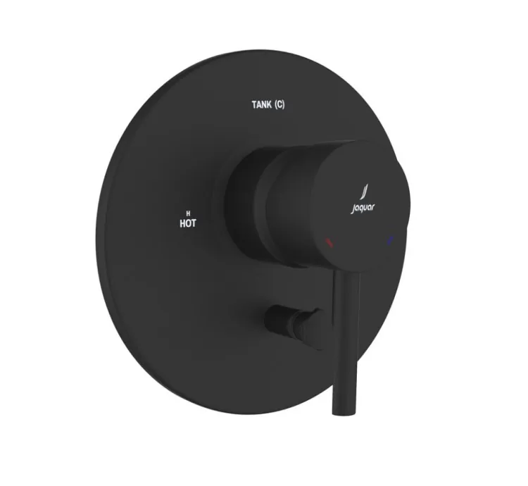 Jaquar 3-Inlet Single Lever Concealed Diverter - Black Matt
