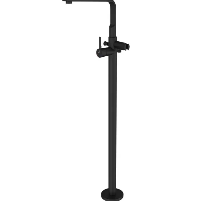 Jaquar Exposed Parts of Floor Mounted Single Lever Bath Mixer - Black Matt