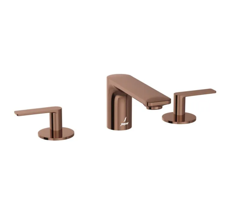Jaquar 3-Hole Basin Mixer - Blush Gold PVD
