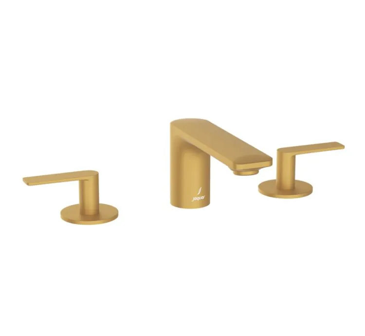 Jaquar 3-Hole Basin Mixer - Gold Matt PVD