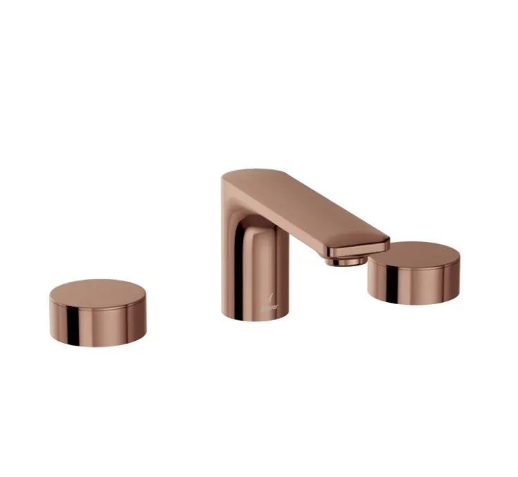 Jaquar 3-Hole Basin Mixer - Blush Gold PVD