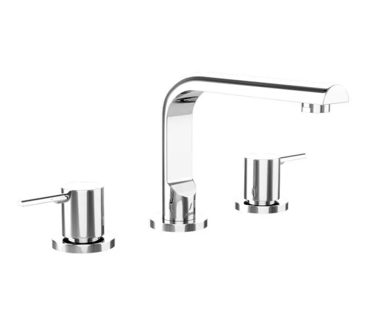 Jaquar 3-Hole Basin Mixer Round Spout - Chrome