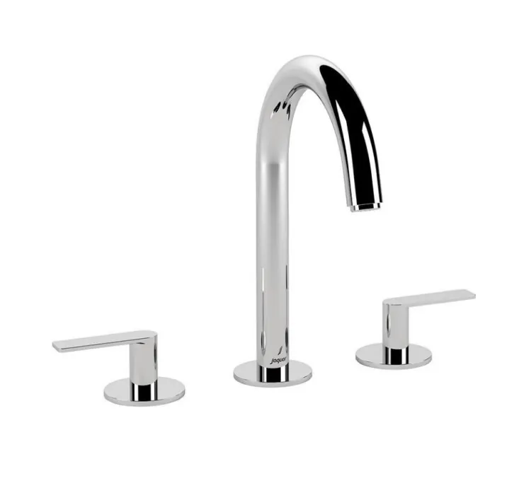 Jaquar  Click to see full view 360 Rotation Tech Image 3-Hole Basin Mixer with Pipe Spout - Chrome