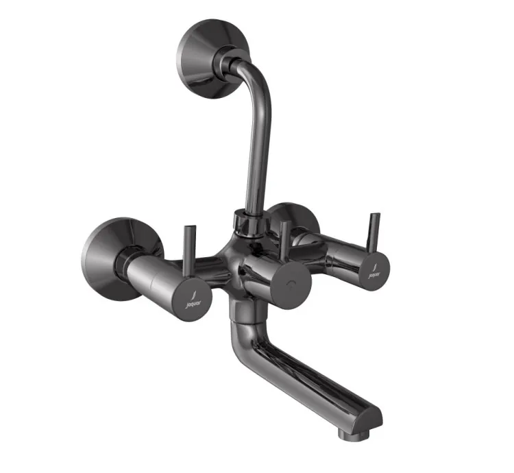 Jaquar Wall Mixer with Provision for Overhead Shower - Black Chrome