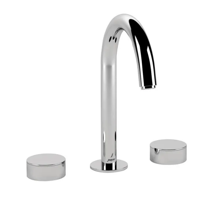 Jaquar 3-Hole Basin Mixer with Pipe Spout - Chrome