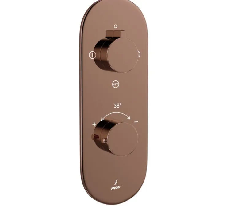 Jaquar Aquamax Exposed Part Kit of Thermostatic Shower Mixer with 2-way diverter - Blush Gold PVD