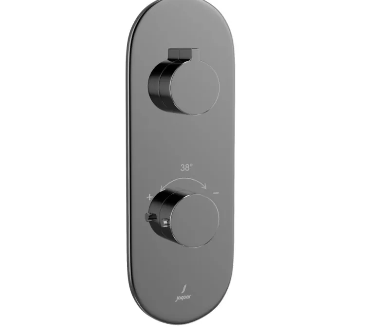 Jaquar Aquamax Thermostatic Shower Mixer - Black Chrome