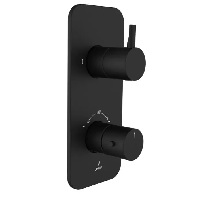 Jaquar Aquamax Thermostatic Shower Mixer - Black Matt