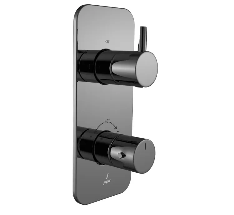 Jaquar Aquamax Exposed Part Kit of Thermostatic Shower Mixer - Black Chrome