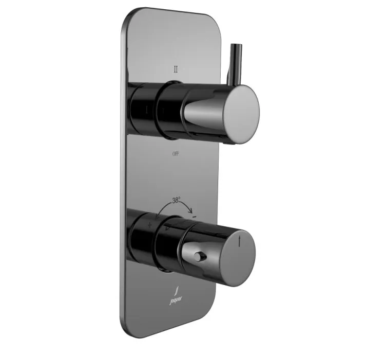 Jaquar Aquamax Exposed Part Kit of Thermostatic Shower Mixer - Black Chrome