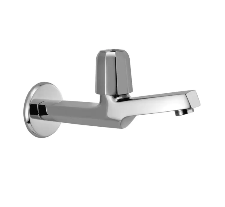 Jaquar Long Body Bib Cock with Wall Flange