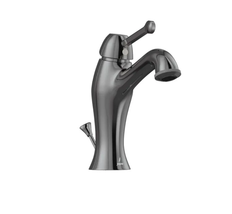 Jaquar Single Lever Basin Mixer with Popup Waste - Black Chrome