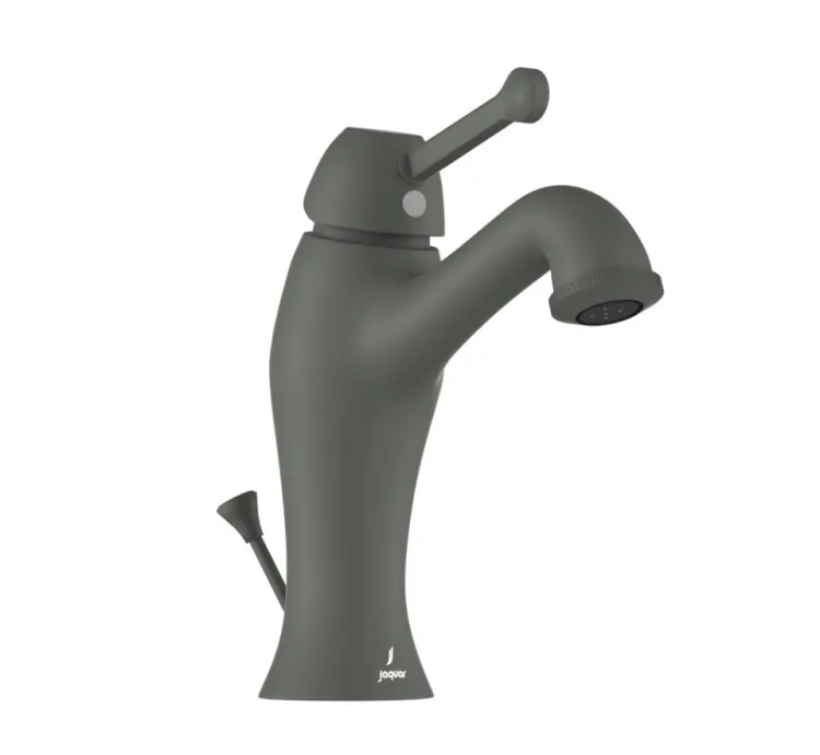 Jaquar Single Lever Basin Mixer with Popup Waste - Graphite
