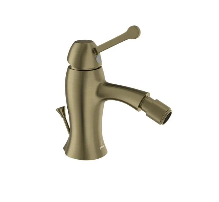 Jaquar Single Lever 1-Hole Bidet Mixer with Popup Waste System - Antique Bronze