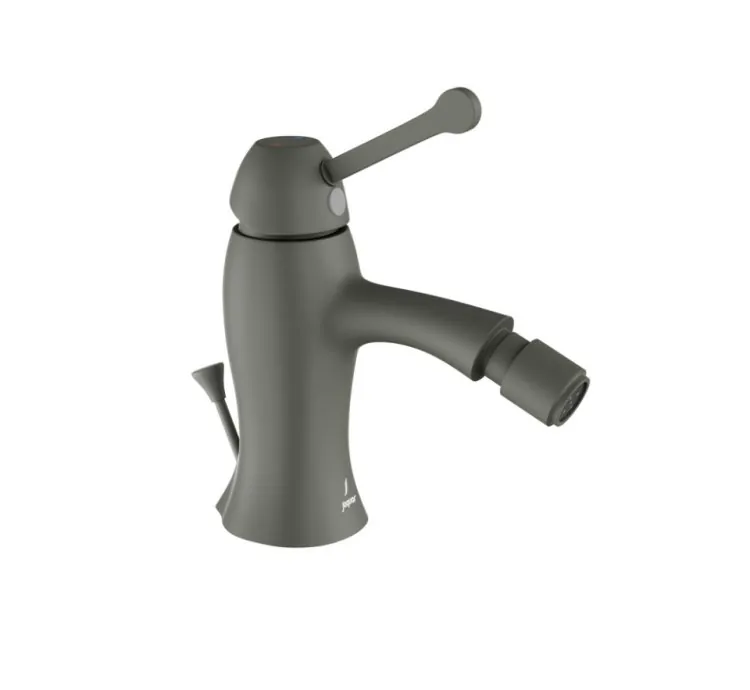 Jaquar Single Lever 1-Hole Bidet Mixer with Popup Waste System - Graphite