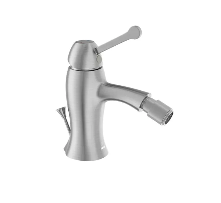 Jaquar Single Lever 1-Hole Bidet Mixer with Popup Waste System - Stainless Steel