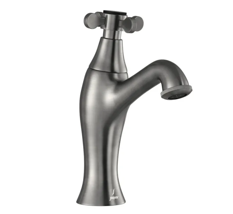 Jaquar Pillar Cock - Stainless Steel