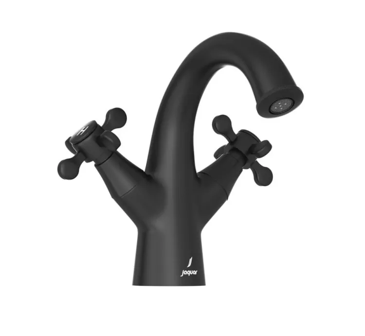 Jaquar Central Hole Basin Mixer - Black Matt