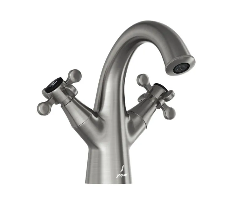 Jaquar Central Hole Basin Mixer - Stainless Steel