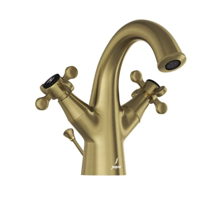 Jaquar Central Hole Basin Mixer with Popup Waste System - Antique Bronze