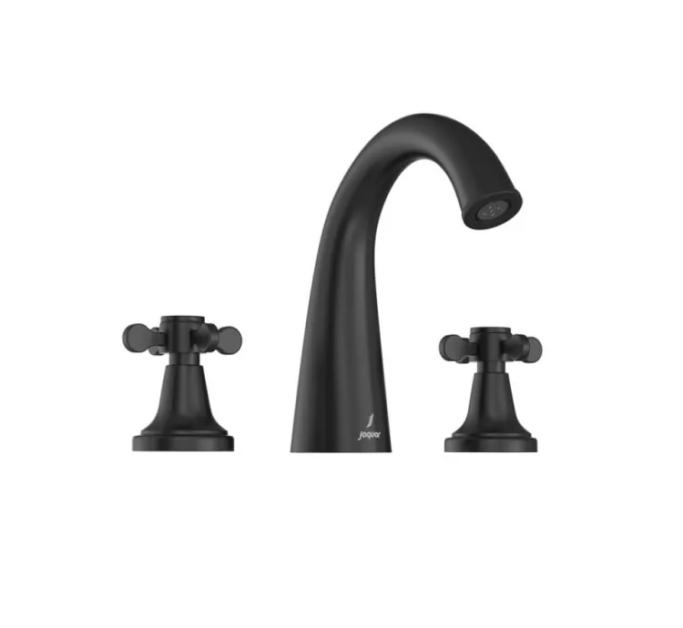 Jaquar 3-Hole Basin Mixer - Black Matt
