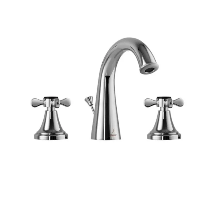 Jaquar 3-Hole Basin Mixer with Popup Waste System - Chrome