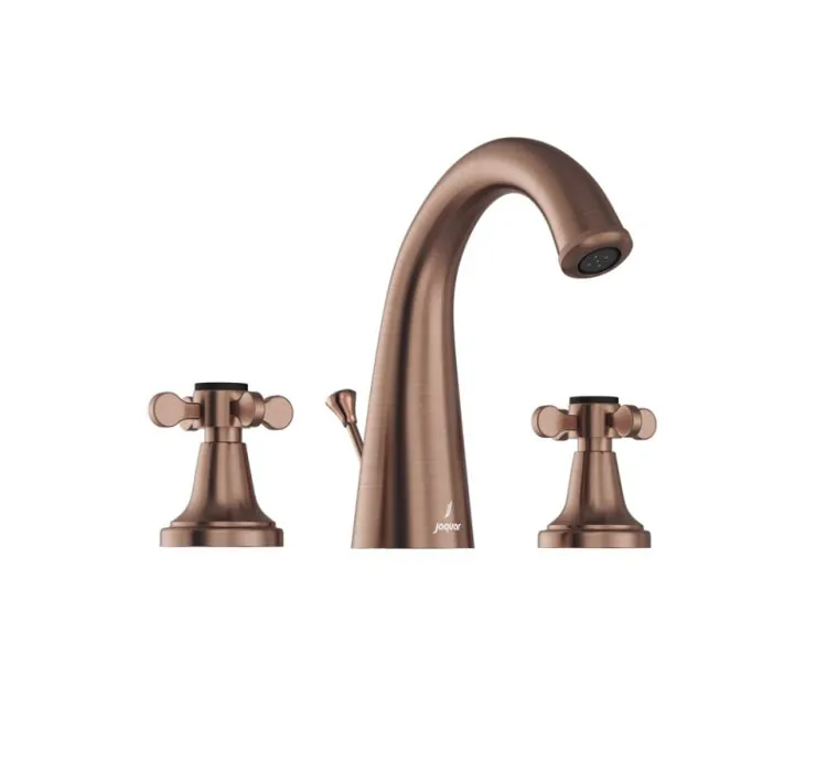 Jaquar 3-Hole Basin Mixer with Popup Waste System - Antique Copper (QQP-ACR-7191PM)