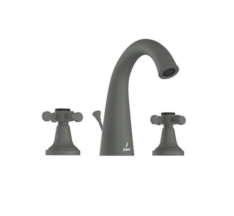 Jaquar 3-Hole Basin Mixer with Popup Waste System - Graphite (QQP-GRF-7191PM)