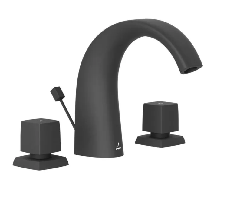 Jaquar 3-Hole Basin Mixer - Black Matt (ARC-BLM-87191)