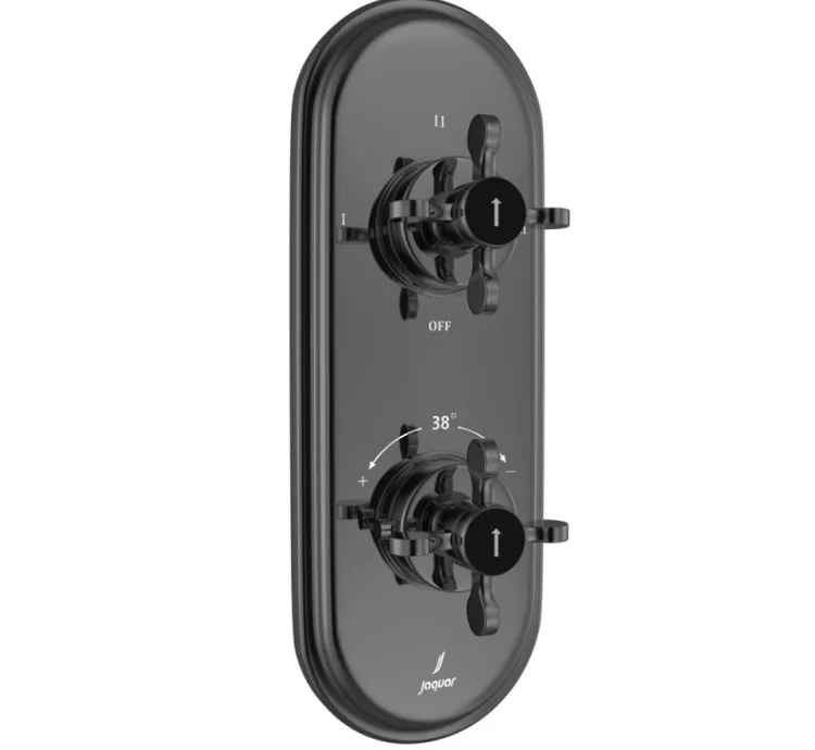 Jaquar Aquamax Thermostatic Shower Mixer - Black Chrome (QQP-BCH-7683NKPM)