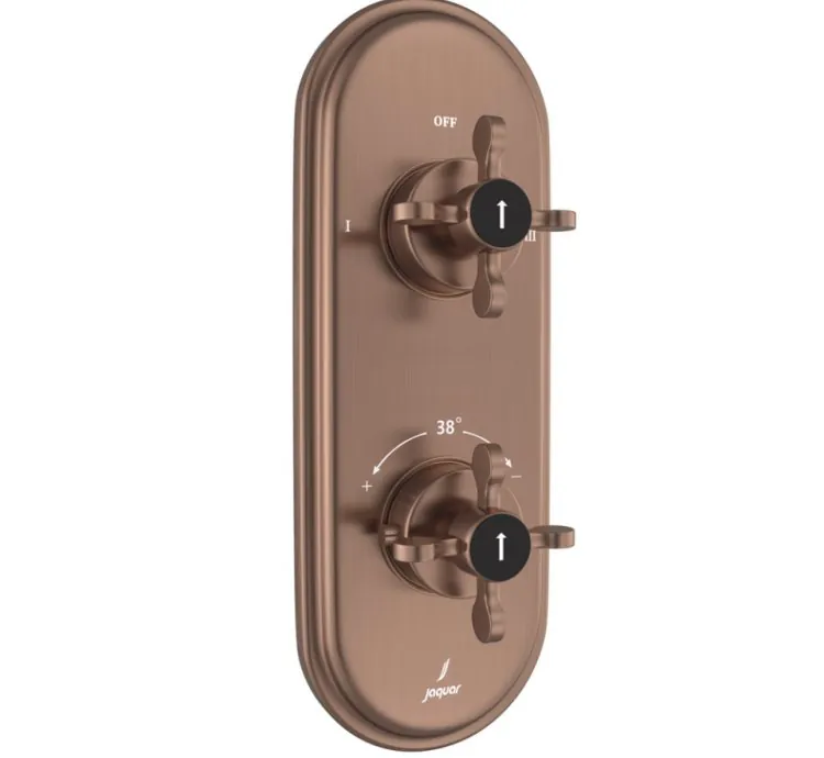 Jaquar Aquamax Thermostatic Shower Mixer - Antique Copper (QQP-ACR-7661NKPM)