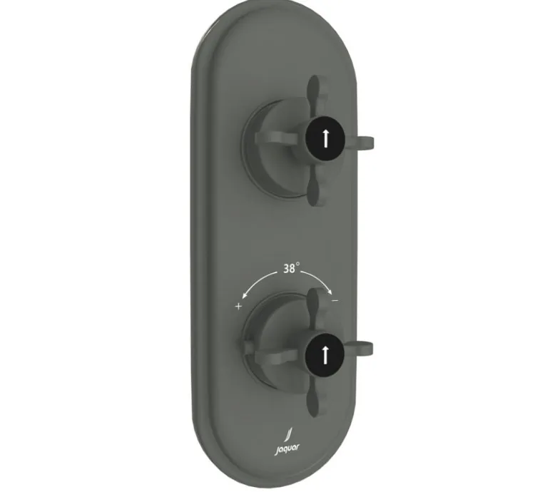 Jaquar Aquamax Thermostatic Shower Mixer - Graphite (QQP-GRF-7661NKPM)