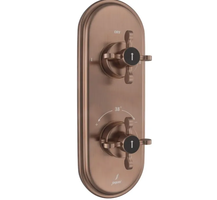 Jaquar Aquamax Thermostatic Shower Mixer - Antique Copper (QQP-ACR-7681NKPM)