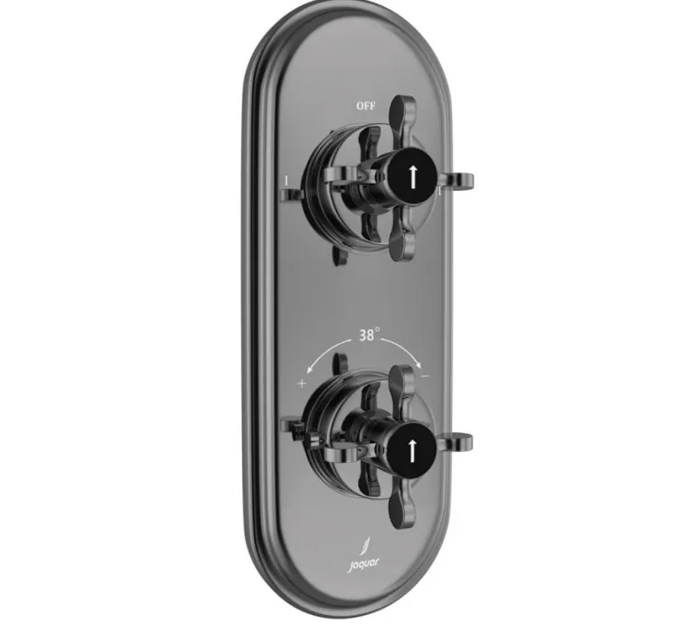 Jaquar Aquamax Thermostatic Shower Mixer - Black Chrome (QQP-BCH-7681NKPM)
