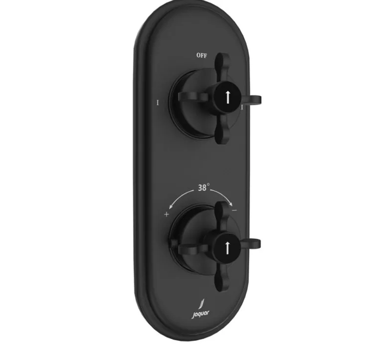 Jaquar Aquamax Thermostatic Shower Mixer - Black Matt (QQP-BLM-7681NKPM)