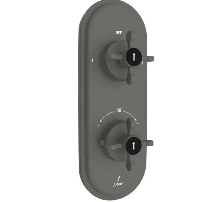Jaquar Aquamax Thermostatic Shower Mixer - Graphite (QQP-GRF-7681NKPM)
